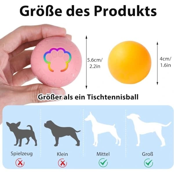 Interaktiv ball for hunder, intelligens, hundeleke