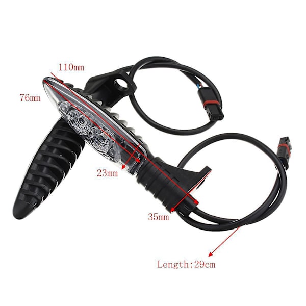 Motorsykkel foran LED blinklys røyklinse sideindikator for S1000r S1000rr S1000xr R1200gs _aoba