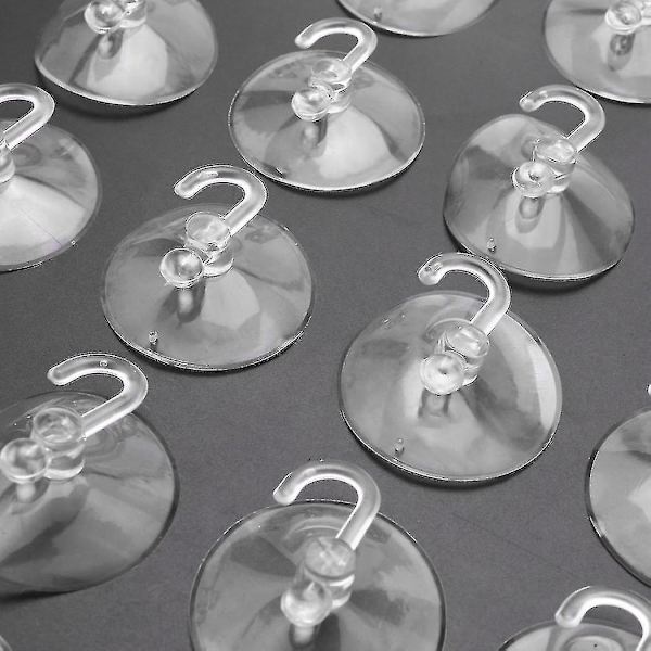 20 X Imucuppia Kirkkaat Muoviset Kupit Metallikoukuilla Ikkunan Koriste Kaapin Imupaikka Täydellinen-YNP