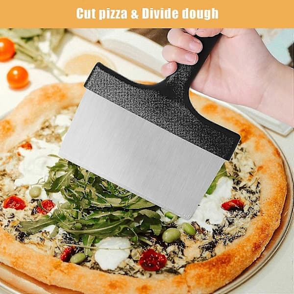HA~Powerful Grill Scraper, Stainless Steel Grill Scraper, Griddle Scraper, Grill Scraper Tool with Handle