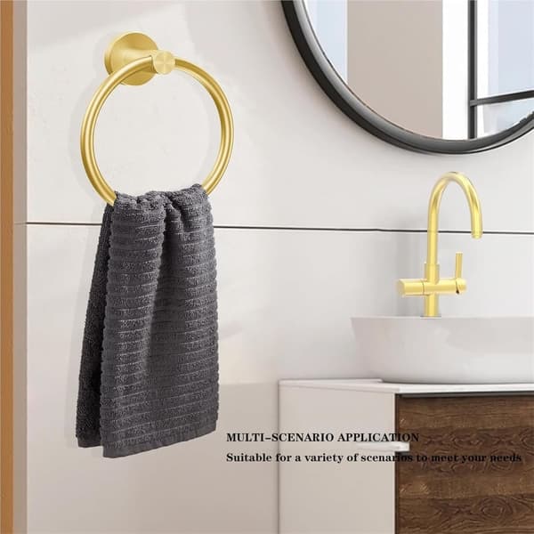Håndklering - Rund moderne håndkleholder - 14,5 cm