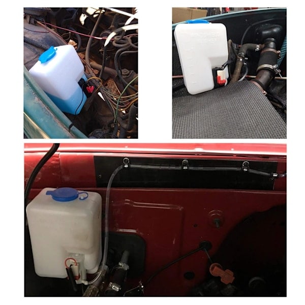 /HH/ Bil Vindrutespolare Flasktank Kit med Jetledningar Vattenpumpslang 12V 1,5L Vindrutespolare Reservoarpumpflaska