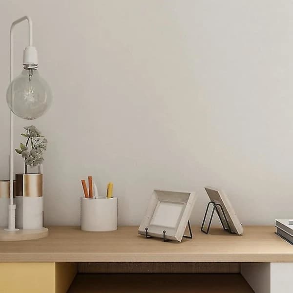 5-pak Metallisk Display Stand Sort Jern Staffeli til Tallerkenstativ Tallerkenholder Display Stand til Billede