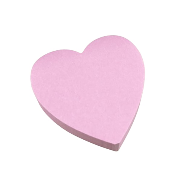 Hjärtformade klisterlappar - 1 stycke, pappersmaterial, rosa