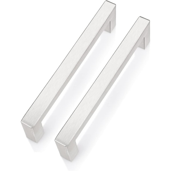 2 Pack 128mm Cabinet Pulls Stainless Steel Cupboard Door Handles Kitchen Cabinet Hardware Square T Bar Drawer Pulls