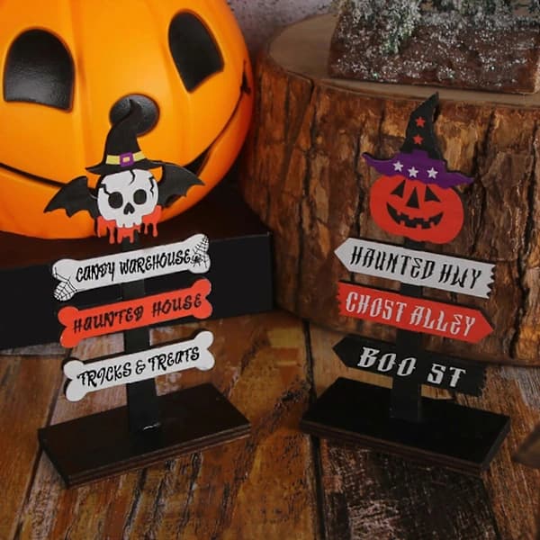3 stk. Halloween Spøgelse Græskar Dekoration