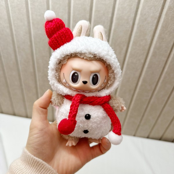 [HH]Labubu Vaatteet Merkki Designer Vaatteet Labubu Vaatteet Laukku Kengät Pukeutumiskoristeet Naamiointi Handmade snowman