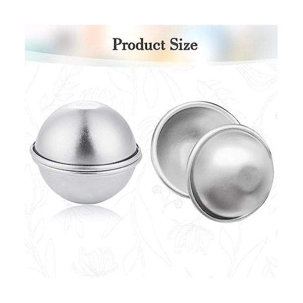 20 stycken 10 set DIY metall badbollformar för hantverk DIY tillverkningsmaterial 5,5x2,5cm