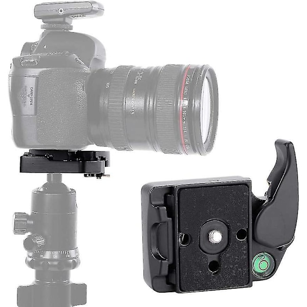 Snabbkopplingsadapter, snabbkopplingsadapter för kameraklämma för Pl-2000 Dslr 323 glidplatta 1 st
