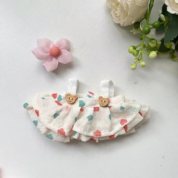 [HH] 17cm Labubu Popmarts Vaatteet ja Asusteet Nukke Macaron Paita Setti Täytetty Pehmo Sopii Vain Kangas 17CM 24