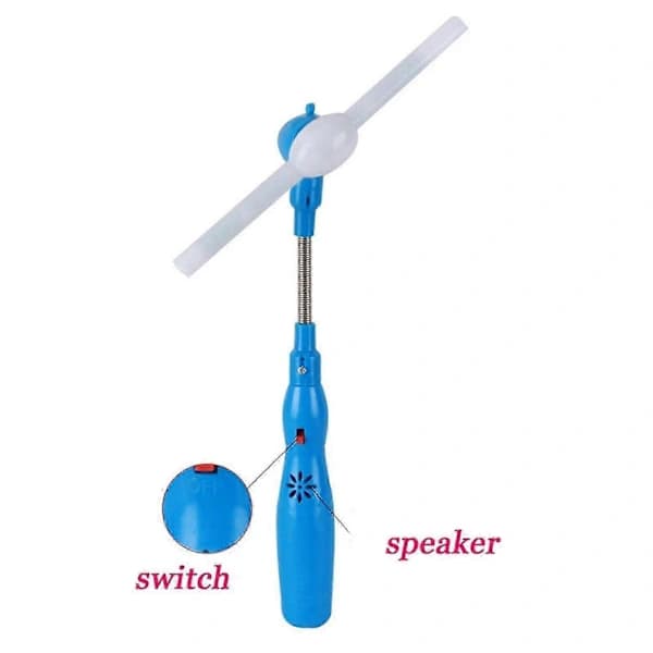 Blinkende LED Spinnende Vindmølle Lysende Børnelegetøj Drejer Ventilator Gave Gave-God []