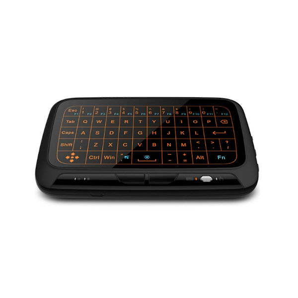 H18+ H18 Plus 2.4ghz Mini Trådløst Tastatur Med Full Touchpad Bakgrunnsbelysning Funksjon Air Mouse Keyboar