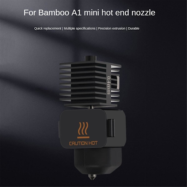 Hotend-kit för A1 Mini-munstycke Hot End-montering 0,6 mm munstycke för A1 3D-skrivardelar