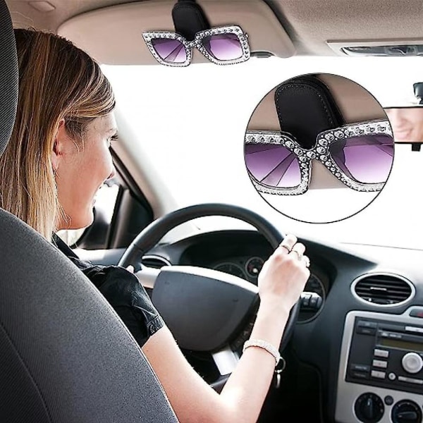 Magneettiset aurinkolasien pidikkeet auton aurinkolipan tekonahkasta valmistetut silmälasien pidikkeet aurinkolasien lippuklipsi aurinkolasien lippukiinnike sisätilatarvikkeet