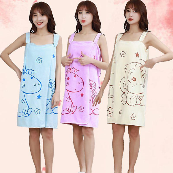 Cartton Unicorn Superfine Fiber Badehåndklæder Fashion Lady Wearable Hurtigtørrende Magisk Badehåndklæde Strand Spa Badekåber Badekjole