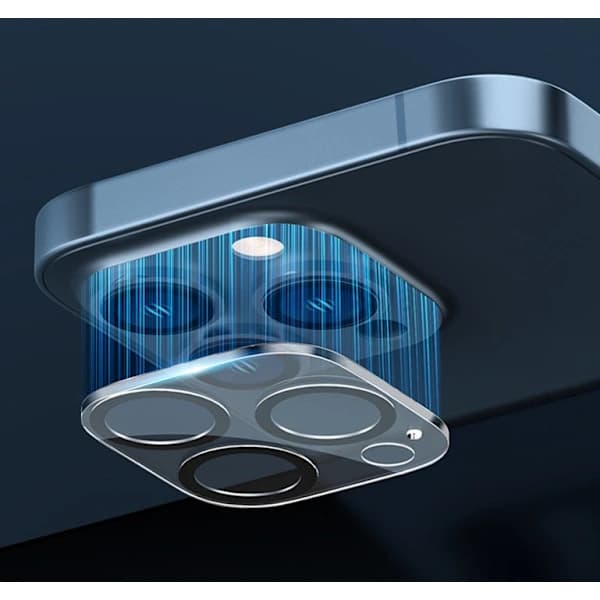 [4-pack] Härdat glasskärmskydd för iPhone 14 Pro - Kameraskydd, Repskydd B