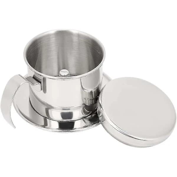 Vietnamesisk kaffefilter, rustfritt stål enkel kopp dryppbrygger kaffebrygger (wick)