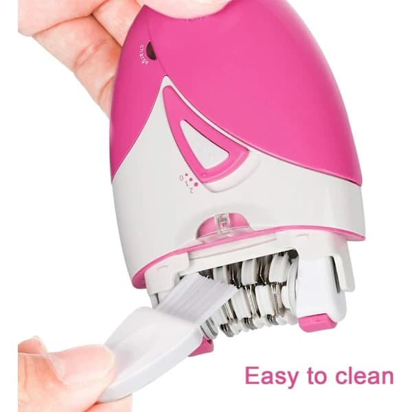 Elektrisk hårfjerner til kvinder med LED-lys - Trådløs epilator til kvinders ben, arme og ansigt