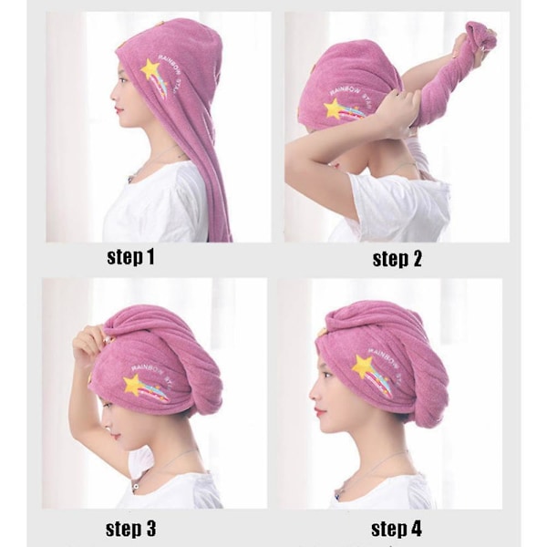 Pehmeä mikrokuitu sametti Lady Quick Drying Hat 1PC mikrokuitu kylpyhuone pyyhe hiukset kuiva hattu kylpy suihku hattu työkalu Cap Wrap Head pyyhe