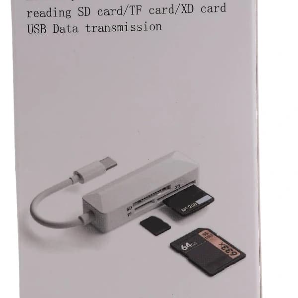 HA~Usb C-kortlæser Tfsd Xd 3 i 1-kortlæser til bærbar computer, telefon og tablet