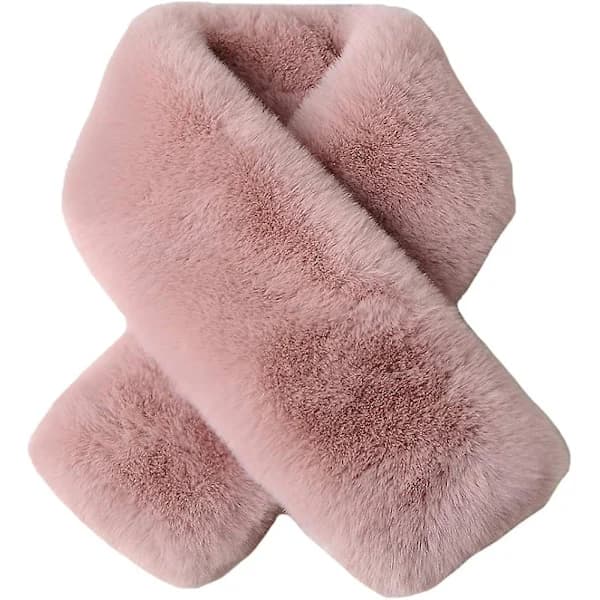 HA~Fuskepels Dame Vinterhalstørklæde - Fluffy