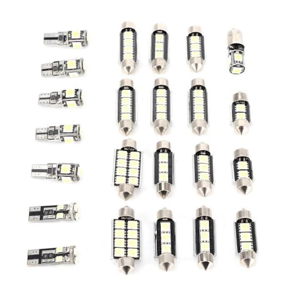 23 stk Bil LED-lamper Auto LED-lamper Billamper 50000 timer HB049