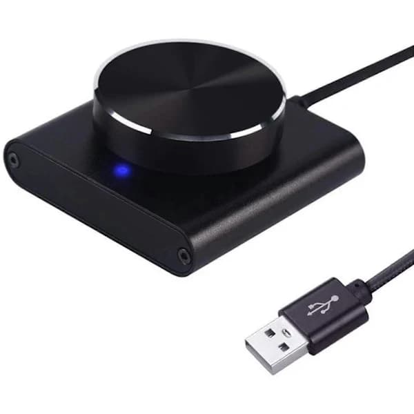 USB-controller Mini Computer Lydstyrkekontrol Knapkontakt