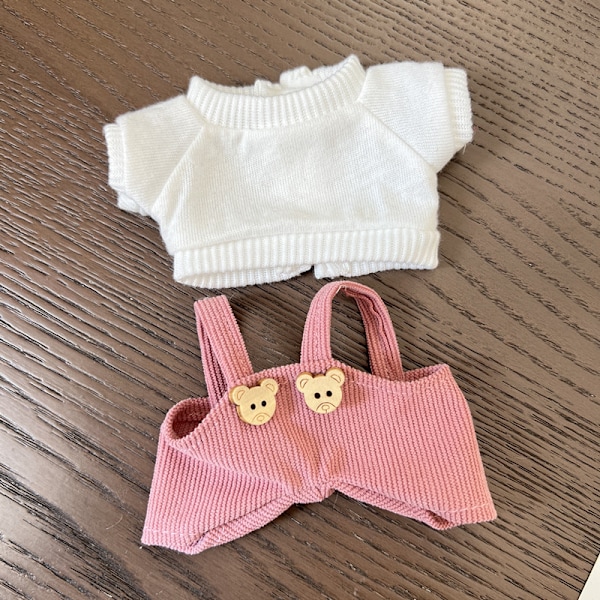 [HH] 17cm 6.7 tum Labubu Kläder Universal Stående Plyschdocka Designer Diverse Kläder Tillbehör 11