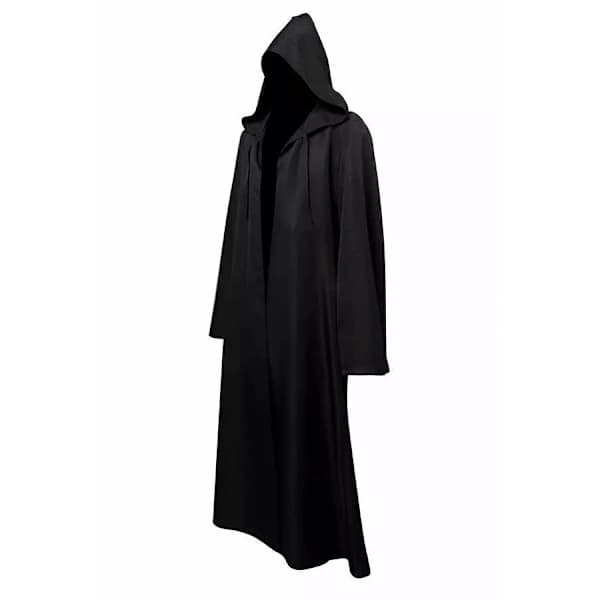 HA-Star Wars Anakin Skywalker/Jedi /Sith Darth Vader Cosplay Sort Hætteklædt Kappe-FF- Herre XL
