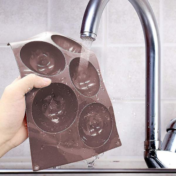 3 pakker halvcirkel silikoneform, halv kugle chokolade, slik gummy