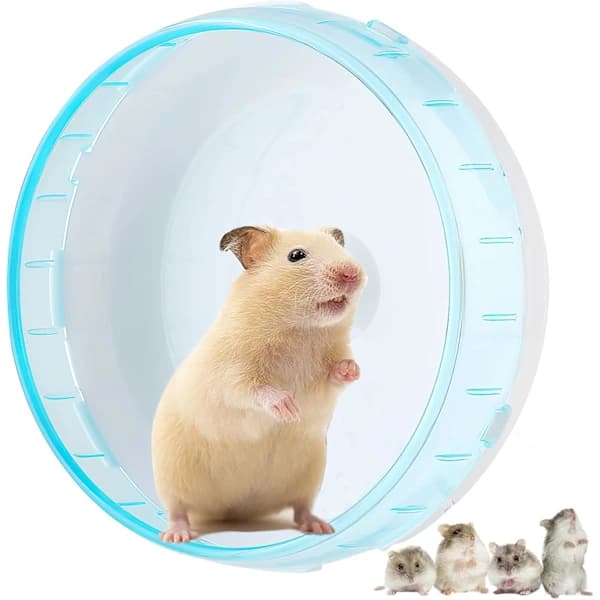 Hamsterhjul (Stativ ingår ej), 12 cm Tyst Löphjul för Husdjur, Möss, Gerbiler, Råttor