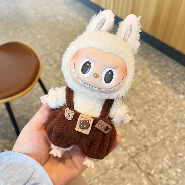 [HH] Kawaii Kläder Outfit Tillbehör för Kpop Labubu Idol Dockor Overall Set Kläder 5