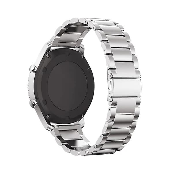20 mm Tre Bead Rustfrit Stål Urrem Erstatningsrem Til Garmin Move Luxe/move Style/move 3/move Venu - Sølv Sølv