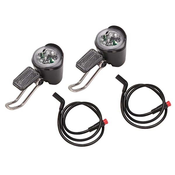 2x E-pyörän LED-ajovalo 6v 12v 24v 36v 48v 60v Pyörän valo Vedenpitävä Etuajovalo Vedenpitävä