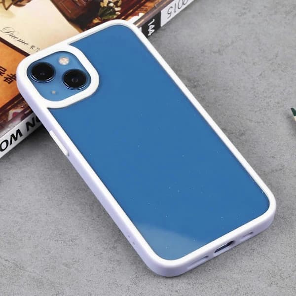 Til iPhone 14 Plus Tofarvet Beskyttelse TPU + PC Telefoncover