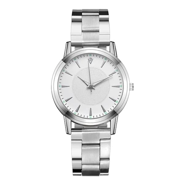 Klocka Kvarts Armbandsur VIT DAM vit vit kvinna