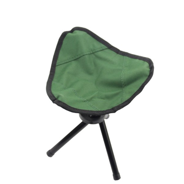 Hopfällbar pall Triangulär hopfällbar pall Triangulär hopfällbar stol (22 x 22 x 31 (grön)