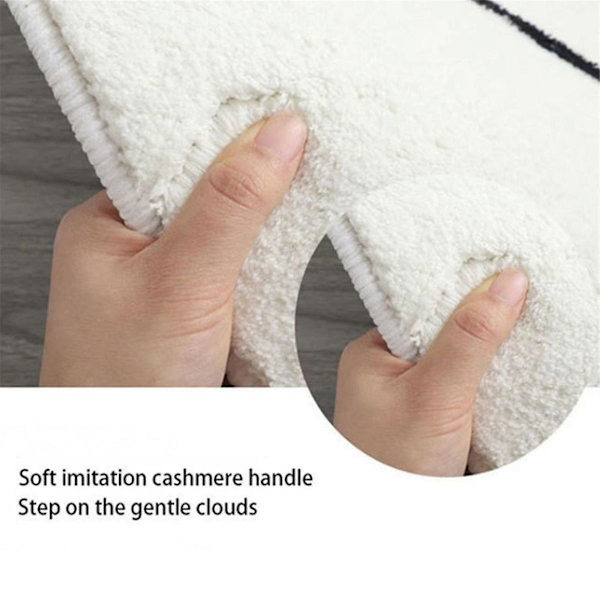 Reversibel dörrmatta Tuftade mattor Vardagsrum Sängkant Golvmatta Mjuk Area Rug Förtjockad Antislip