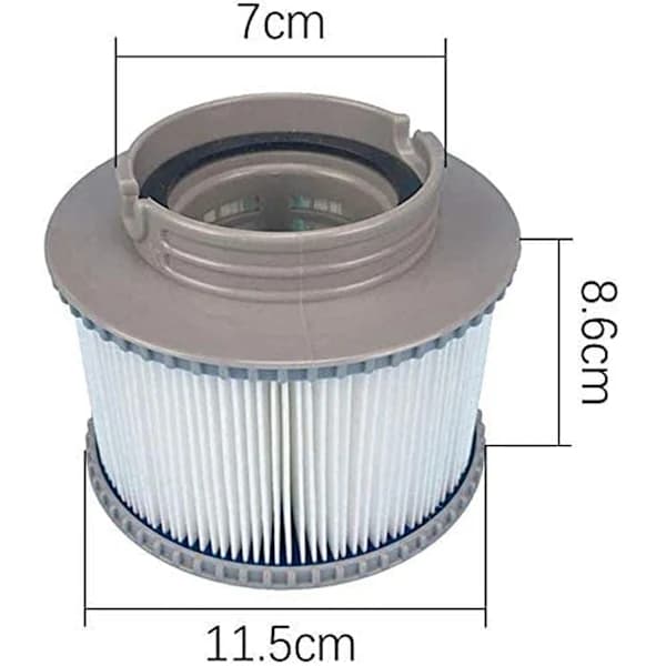 HA- Poolfilter til MSPA Oppustelige Pools FD2089 4-pak‘-PO-