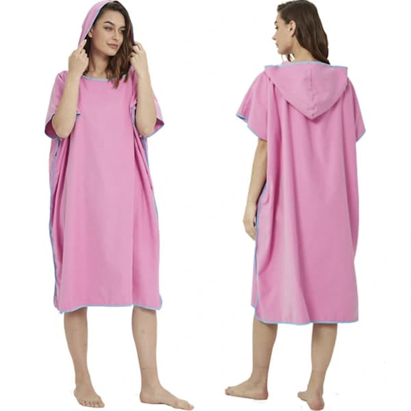 TIFF Blå Surfponcho för kvinnor och män – Badponcho, Strandponcho