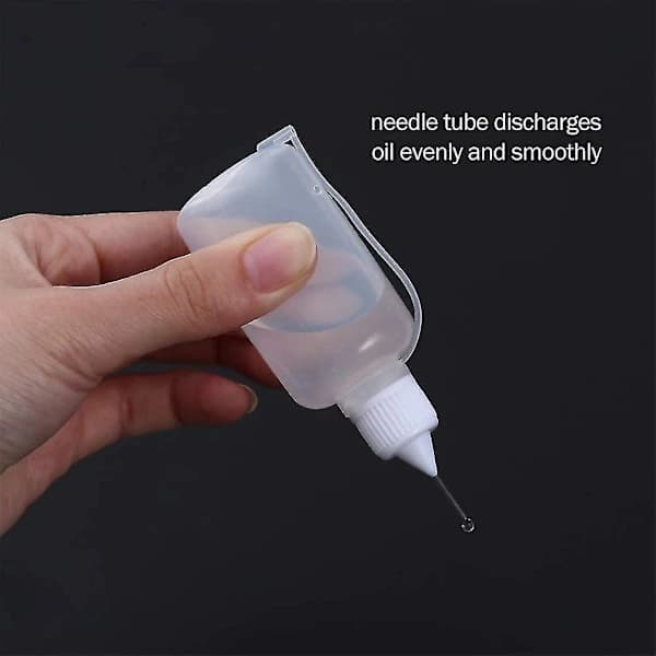 12 st plastflaskor med munstycken, precisionsspetsapplikator klämflaskor 20 ml