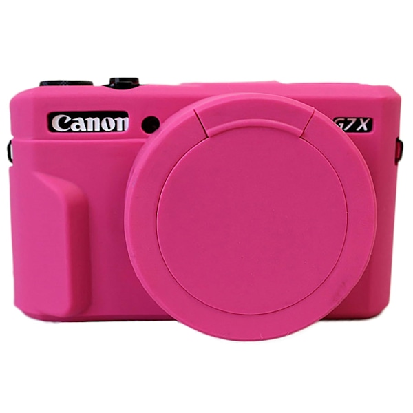 Silikone aftagelig objektivdæksel til Canon G7x Mark Ii Magneta