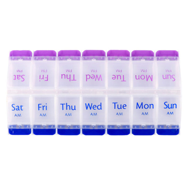 Läkemedelslåda - 1 st, Storlek: 11cm*22cm, Material: PP, Färg: Blå-lila