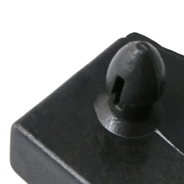 HA-50 stk Sengeribbe Plast Endestykker Holder 55mm Sort --F0