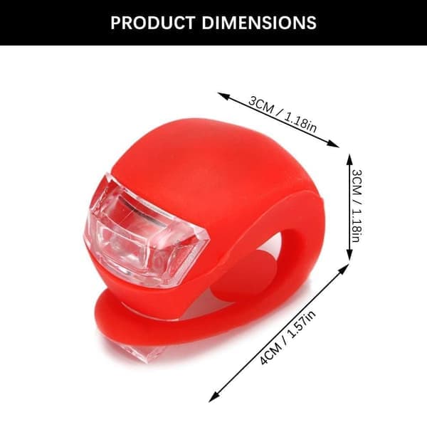Bike Lights - 5 Pack Frog Lights LED Warning Lights for Night