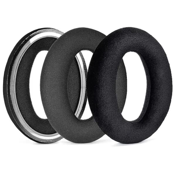 Øreputer hodetelefonputer puter for Sennheiser PC37X PC38X gaming svart stoff svart stoff