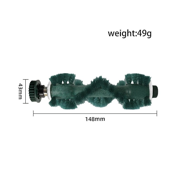 3 stk. Hovedbørsteerstatning for Deebot Gd710/gd720/gd730/tbd71 Robotstøvsuger Reservedeler