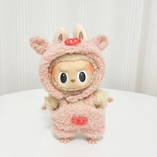 [HH] Labubu Kläder Märkesdesign Kläder Labubu Kläder Väska Skor Utsmyckning Dekorationer Förklädnad Cloud velvet pink pig