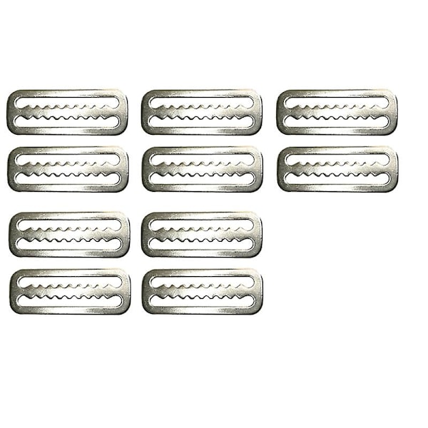 10 stk Scuba Diving Vektbelte Slide Keeper Ring Vevsele Sele Retainer Stopper Freediving A