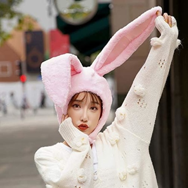 /HA/Påskhare Hatt Rolig Öron Plysch Huva Kvinnor Kostym Kanin Hatt Cosplay Julfest Semester Hatt